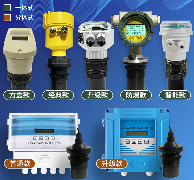二線(xiàn)制超聲波液位計產(chǎn)品分類(lèi)圖